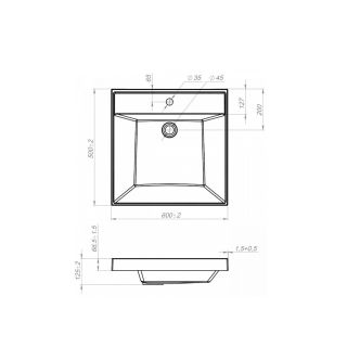 Раковина над стиральной машиной Maretti SF13SM07-844, белая